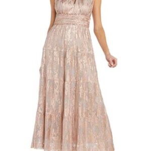 Elegant Cream Evening Gown